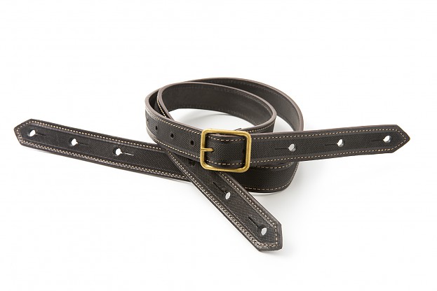 Andreas Black Leather Strap with Vegetable Tanning | RightOn! Straps 1